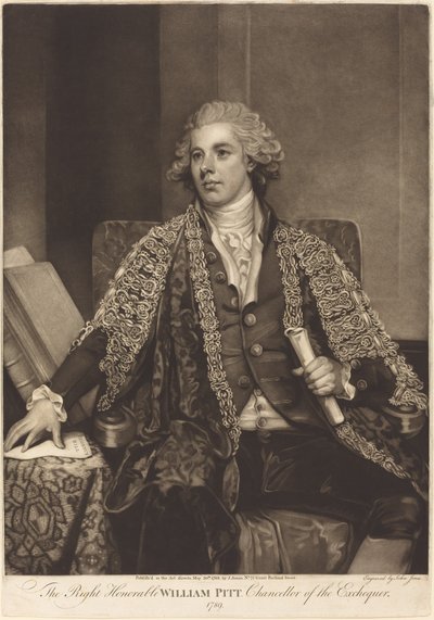 William Pitt af John Jones after George Romney
