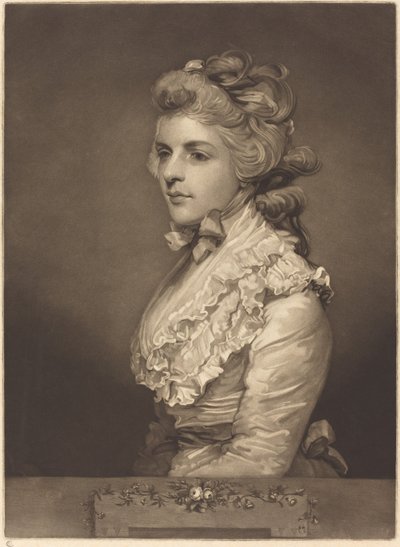 Frøken Kemble i en hvid kjole af John Jones after Sir Joshua Reynolds