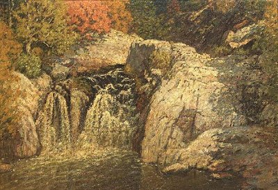 North Newry Falls, Maine af John Joseph Enneking