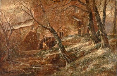 Hamstead Mill, Staffordshire Hamstead Hill, Handsworth 1850-1908. af John Joseph Hughes