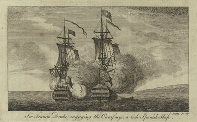Sir Francis Drake i kamp med 