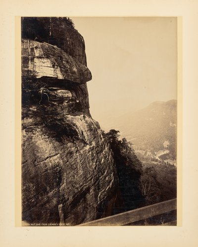 Hickory Nut Gap, set fra Chimney Rock, North Carolina af John K. Hillers