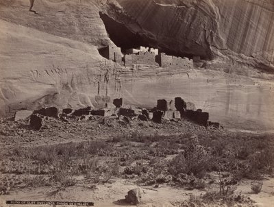 Ruiner af klippeboliger, Canyon de Chelly,1879-1881 (foto) af John K. Hillers