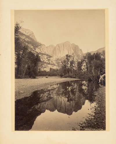 Yosemite Falls, Cliff, Californien af John K. Hillers
