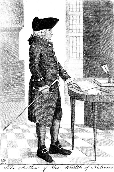 Adam Smith 1723-1790, skotsk filosof og økonom, 1790 af John Kay