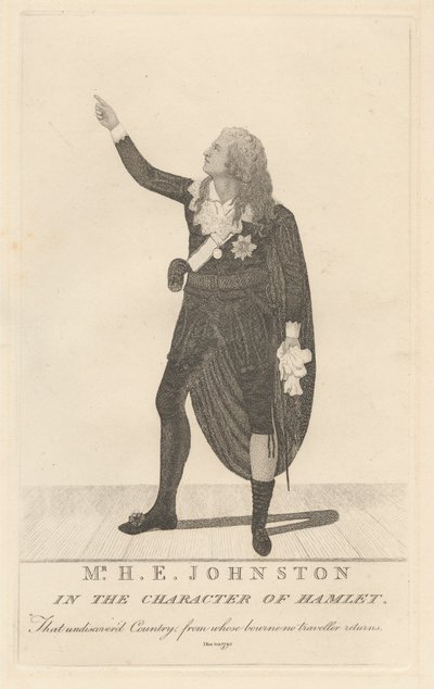 H. E. Johnston i Hamlets karakter af John Kay