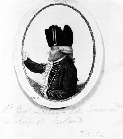 Den Hon. Alexander Leslie (Ninth Regiment of Foot), illustration fra 