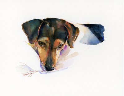 Spejderportræt, 2015, (akvarel) af John Keeling