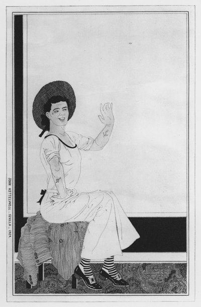 Illustration til Love for Love af William Congreve (litho) af John Kettelwell