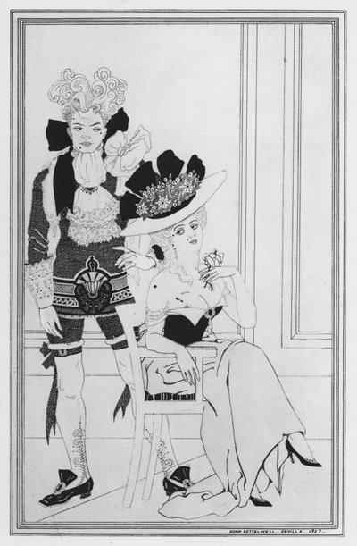 Illustration til The Way of the World af William Congreve (litho) af John Kettelwell