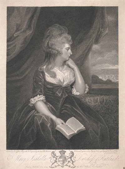 Mary Isabella Manners (født Somerset), hertuginde af Rutland af John Keyse Sherwin