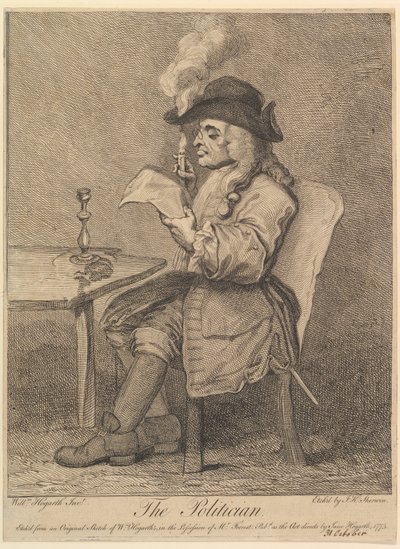 Politikeren, 1775. af John Keyse Sherwin