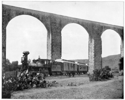 Akvædukt nær Queretaro, Mexico, slutningen af det 19. århundrede af John L. Stoddard