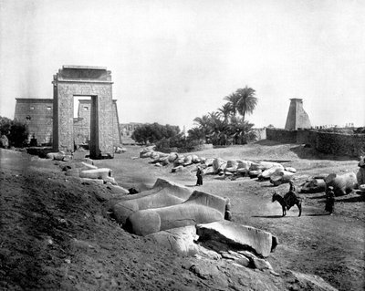 Avenue of Sphinxes, Karnak, Egypten, 1893. af John L. Stoddard