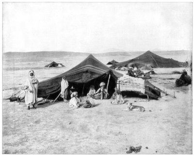 Karavanelejr, Sahara-ørkenen, slutningen af det 19. århundrede af John L. Stoddard