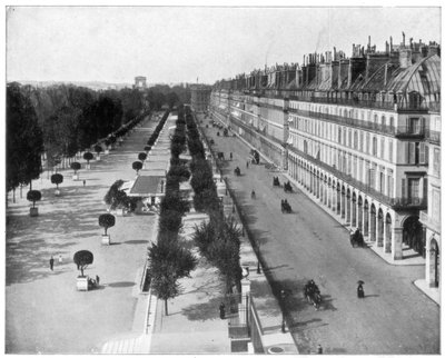 Rue de Rivoli, Paris, slutningen af det 19. århundrede af John L. Stoddard