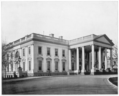 Det Hvide Hus, Washington DC, slutningen af det 19. århundrede. af John L. Stoddard