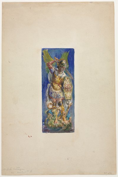 Design til farvet glas. af John La Farge