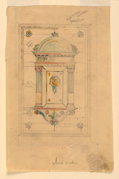 Design til en vægniche af John La Farge