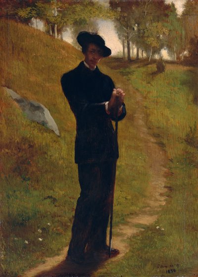 Portræt af maleren, 1859. af John La Farge
