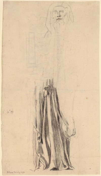 Study for Moses - Trinity Church, Boston af John La Farge