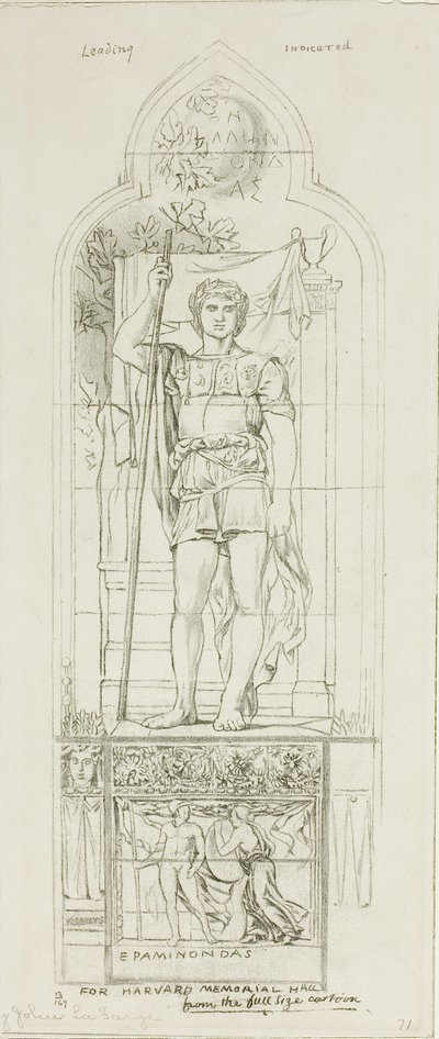 Studie til et farvet glasvindue af John La Farge