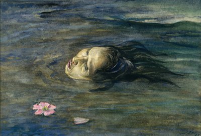 Den mærkelige ting, lille Kiosai så i floden, 1897. af John La Farge