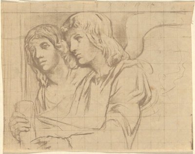 Two Angels for Trinity Church, Boston af John La Farge