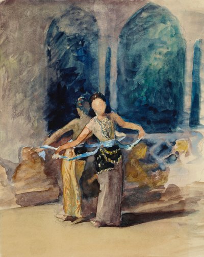 Village Dancing Girls på Garoet i Preanger Regency, Java af John La Farge
