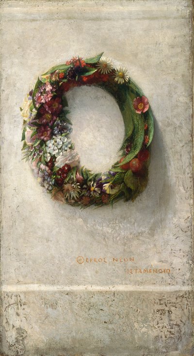 Krans af blomster af John La Farge