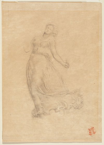 Allegorisk kvindefigur af John La Farge or Lafarge