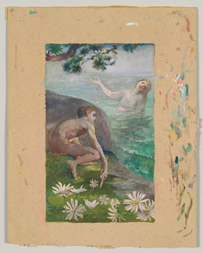 Sirenens sang, ca. 1883-84 (akvarel) af John La Farge or Lafarge