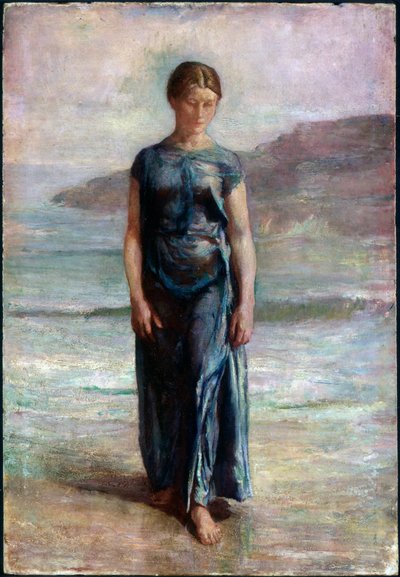 Kvinde bader af John La Farge or Lafarge