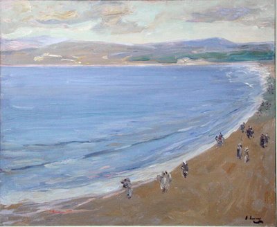 Strand, Tanger (olie på lærred) af John Lavery