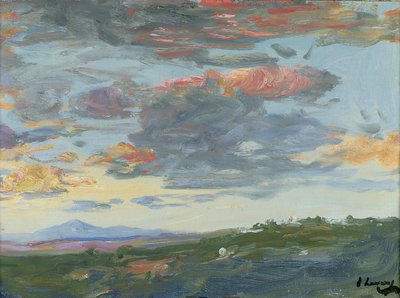 Aften, Tanger (olie på lærred) af John Lavery