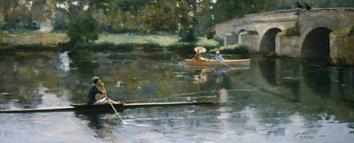 Broen ved Grez af John Lavery