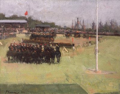 The Musical Ride of the 15th Husars under Military Tournament på Glasgow International Exhibition 1888 af John Lavery