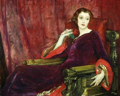 Den røde rose, 1923 af John Lavery