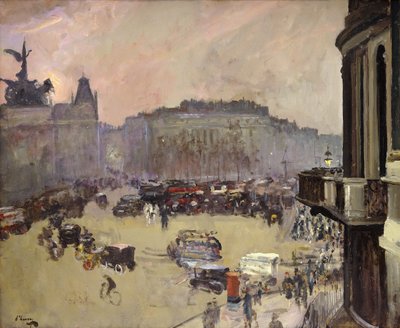 Vintersolen, Hyde Park Corner af John Lavery