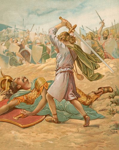 David er ved at dræbe Goliat af John Lawson