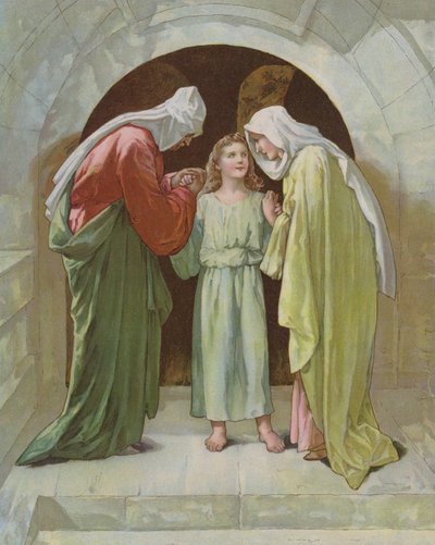 Josef og Maria fandt Jesus i templet af John Lawson