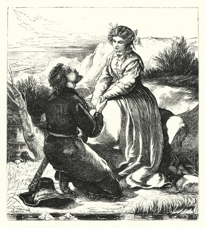 Kærlighedskalender (gravering) af John Lawson