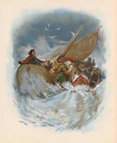 "Save us, We Perish" (farvelitografi) af John Lawson