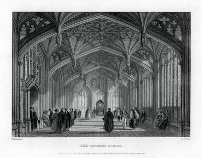 The Divinity School, Oxford, 1837. af John Le Keux