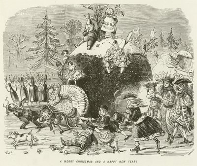 Glædelig jul og godt nytår! af John Leech