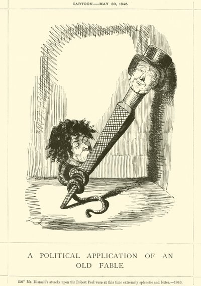 En politisk anvendelse af en gammel fabel af John Leech