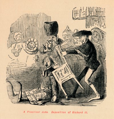 En praktisk vittighed. Deposition af Richard II, c1860, c1860 af John Leech