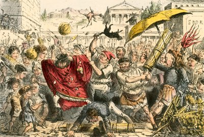 Appius Claudius straffet af folket af John Leech