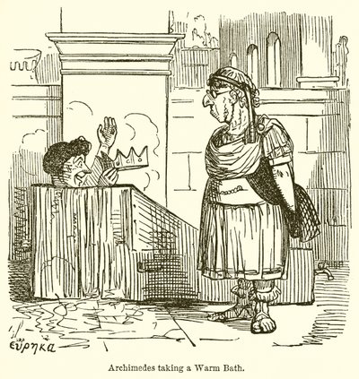 Archimedes tager et varmt bad af John Leech