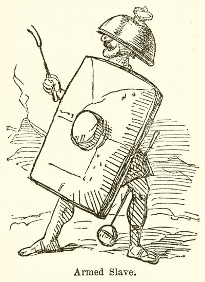 Bevæbnet slave (gravering) af John Leech